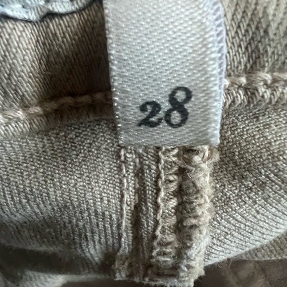 Joie Nouveau Flare Beige stretch jeans 28 #10 - Picture 8 of 9